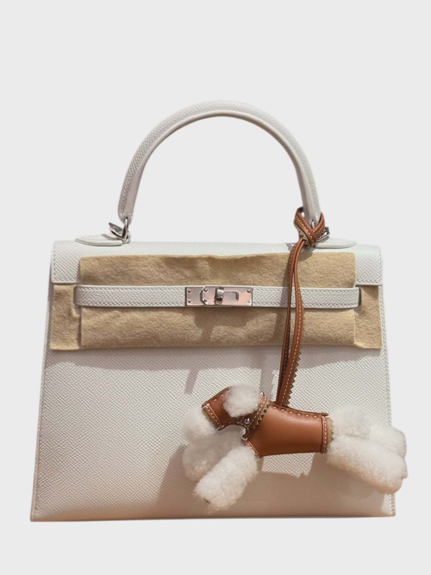Hermes Kelly Sellier 25 New White Epsom PHW