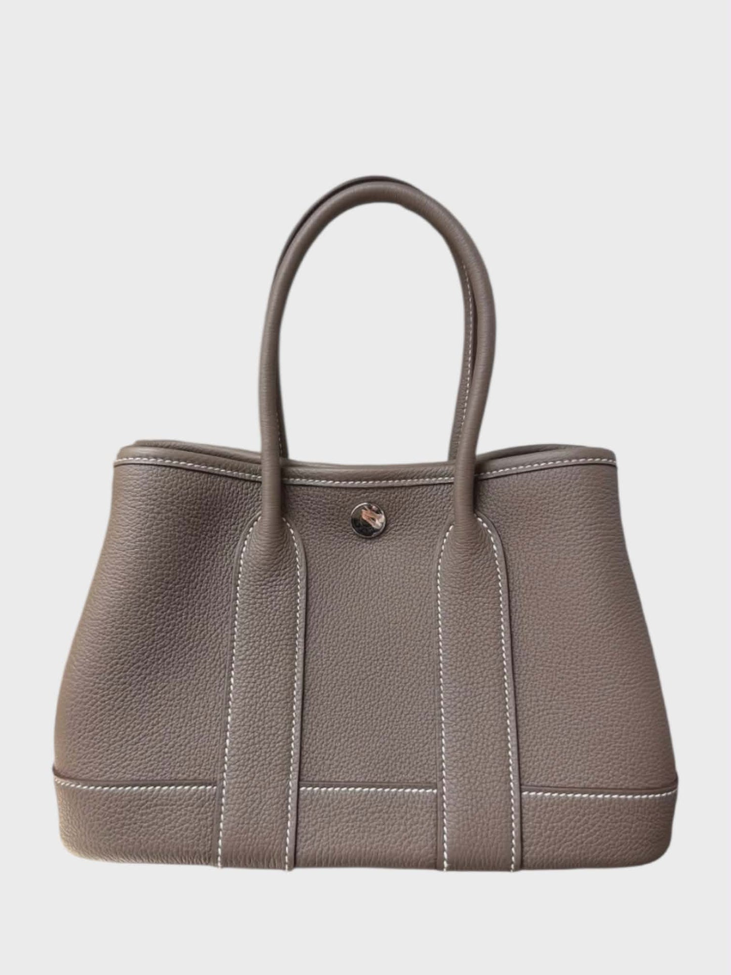 Hermes Garden Party Mini 23 Etoupe Negonda PHW