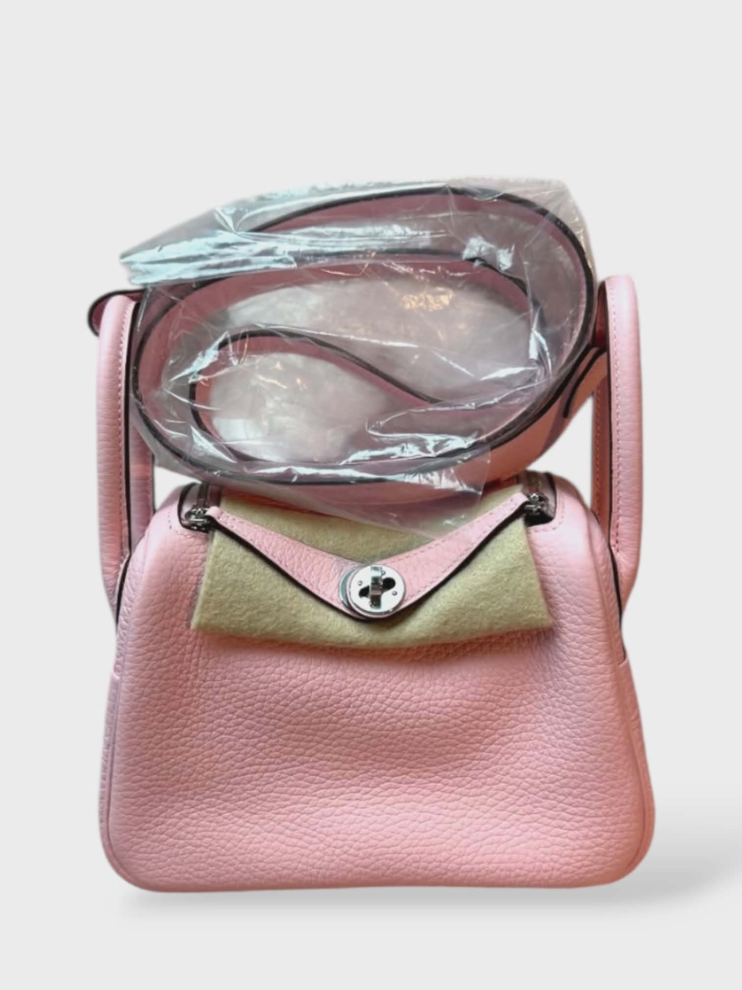 Hermes Lindy Mini II Rose Sakura Clemence PHW