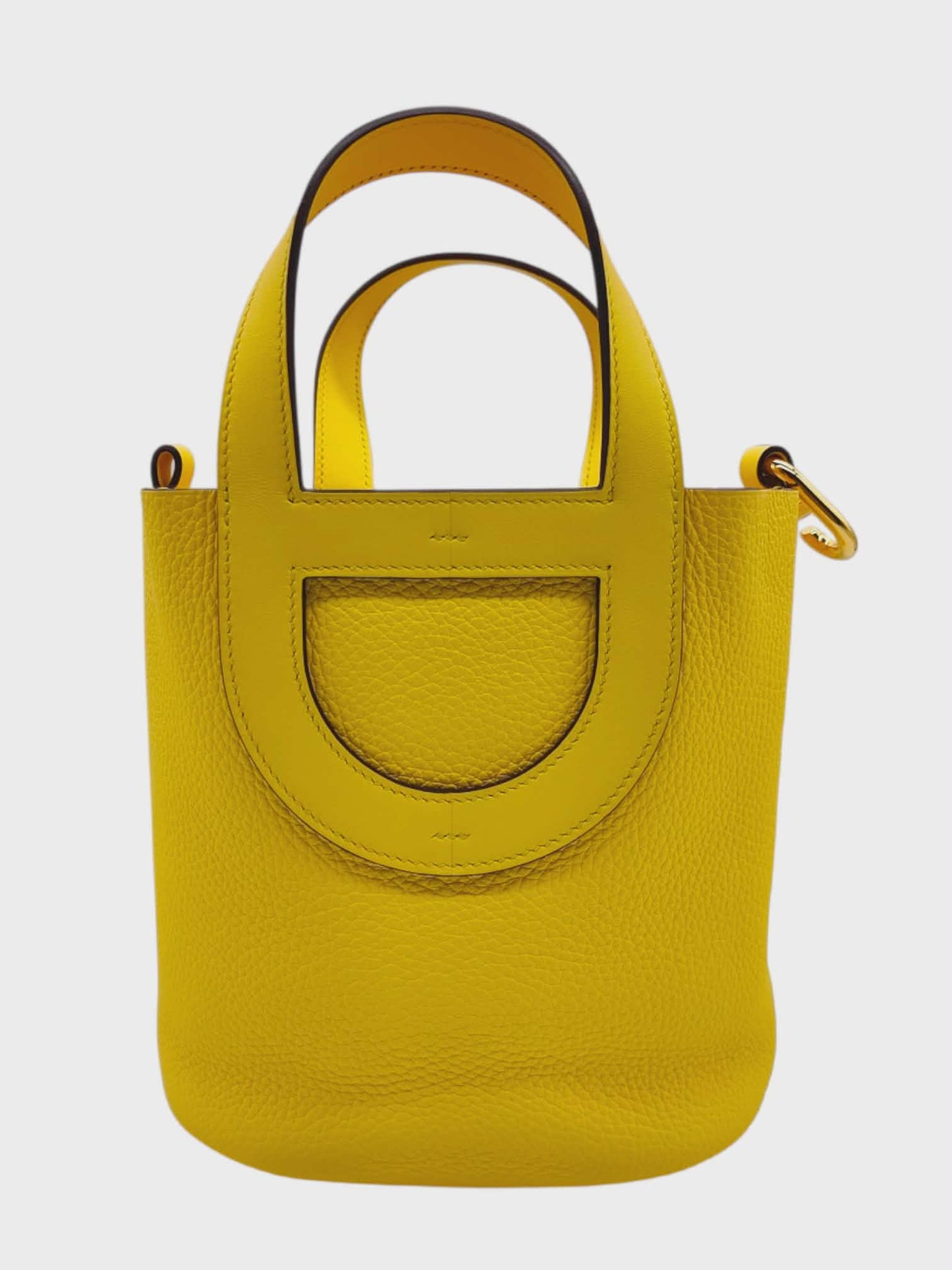 Hermes In The Loop 18 Jaune Mango Clemence GHW