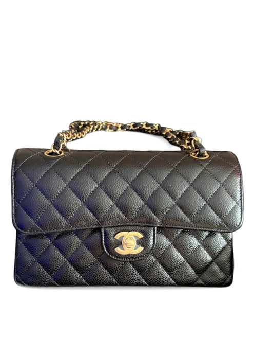Chanel Classic Small Black Caviar GHW