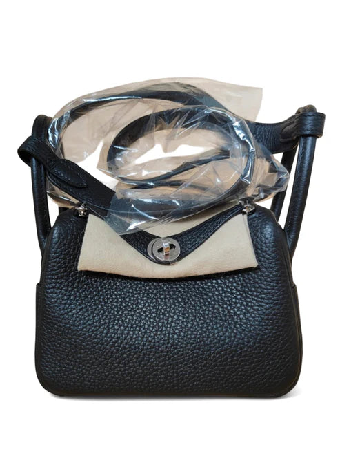 Hermes Lindy Mini Noir Clemence PHW