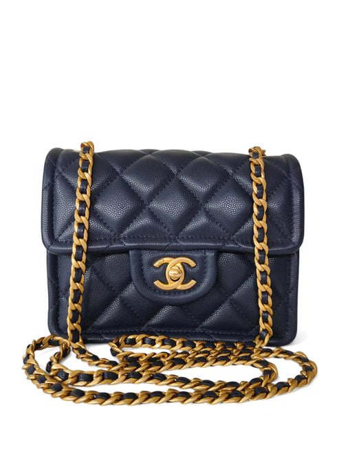 Chanel Flap Bag Mini Sweet Navy Caviar AGHW