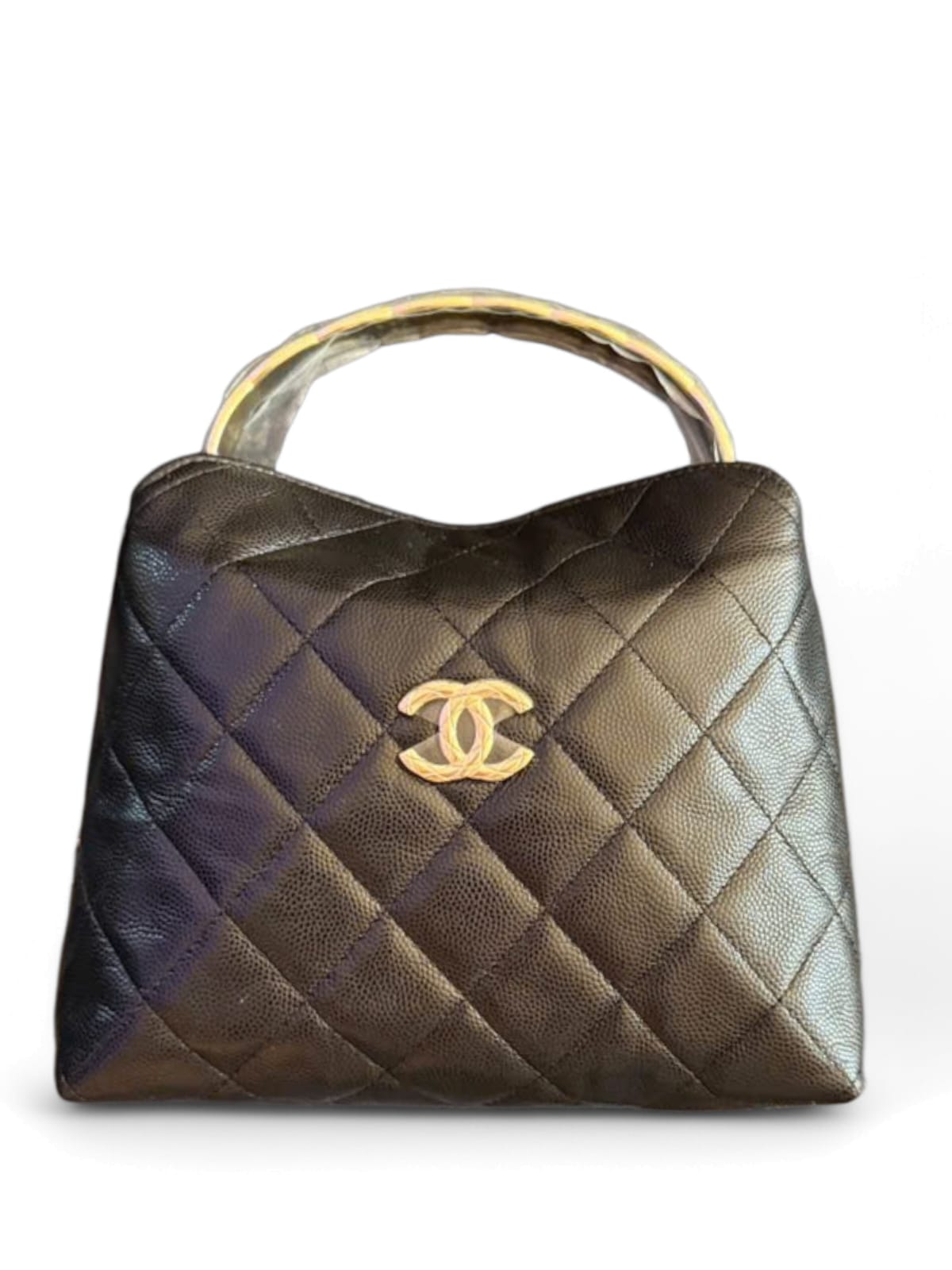 Chanel Hobo Mini Handle Black Caviar LGHW 25S