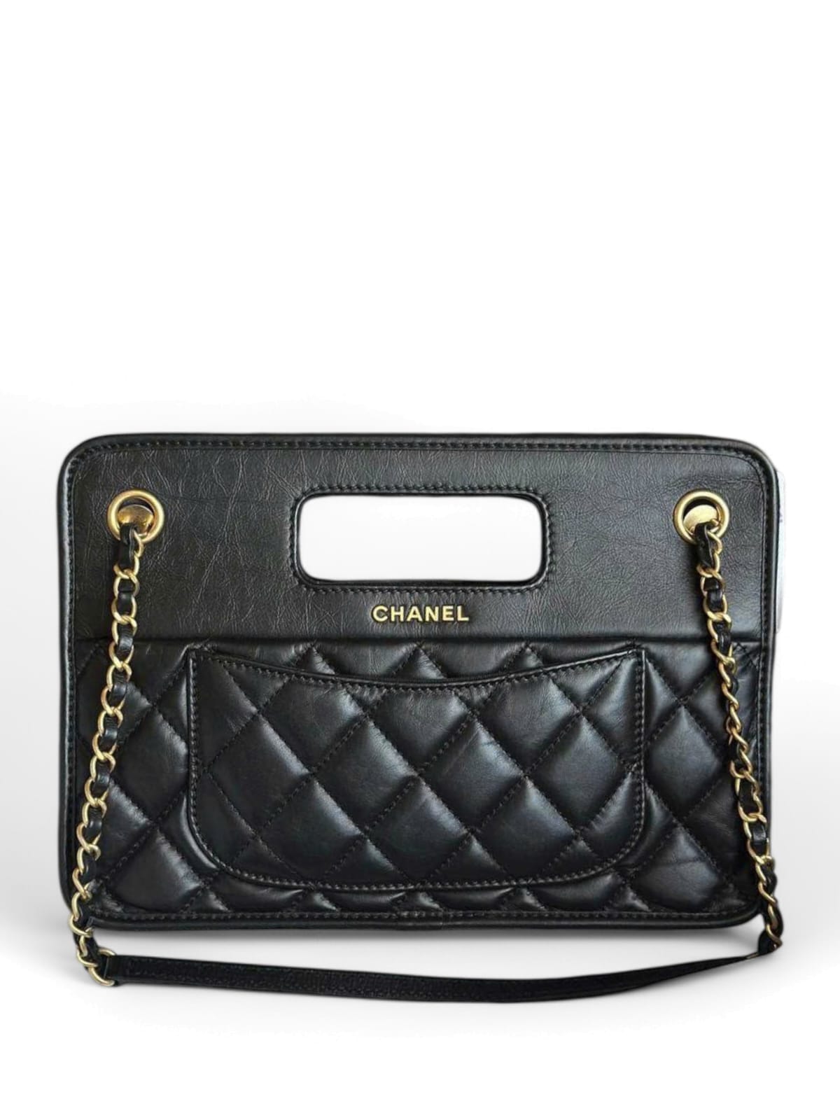 Chanel Aged Black Calfskin AGHW
