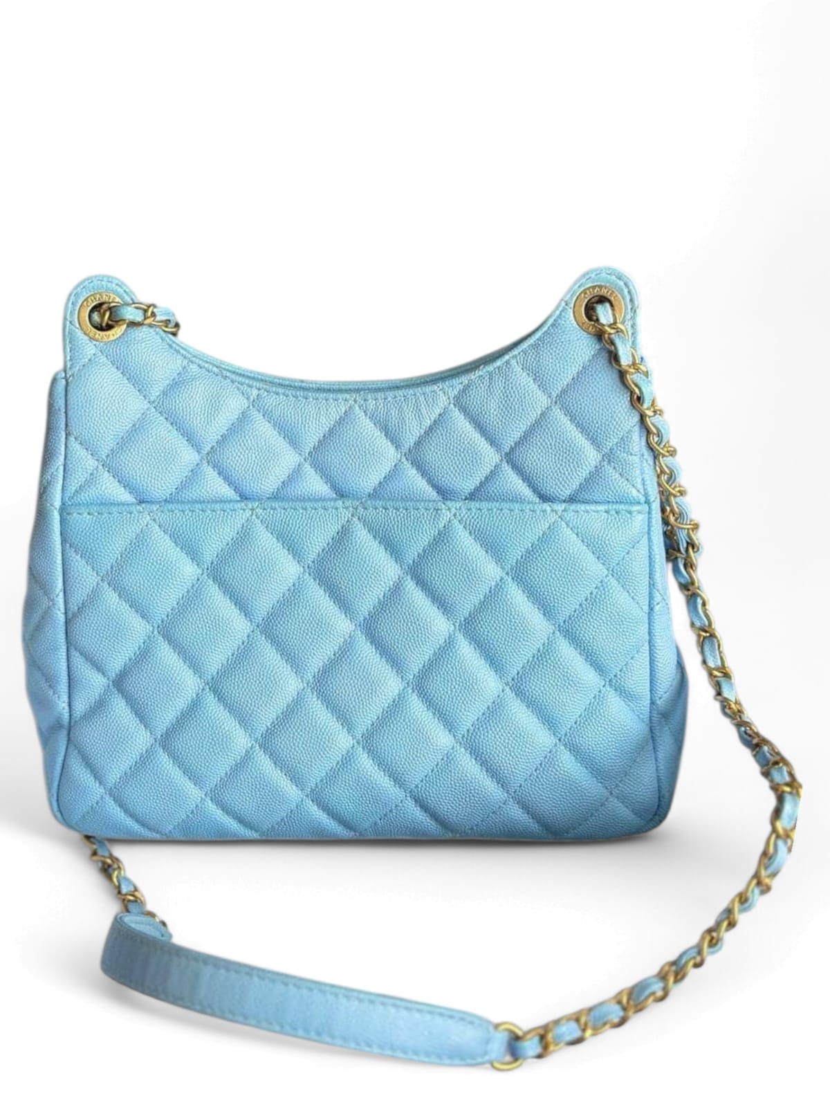 Chanel Hobo Medium Blue Caviar AGHW