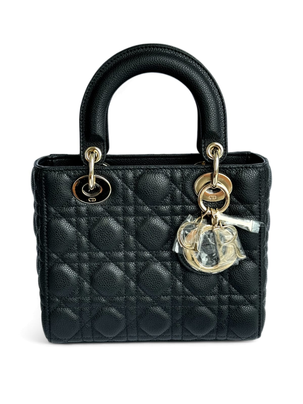 Lady Dior Small Black Caviar LGHW