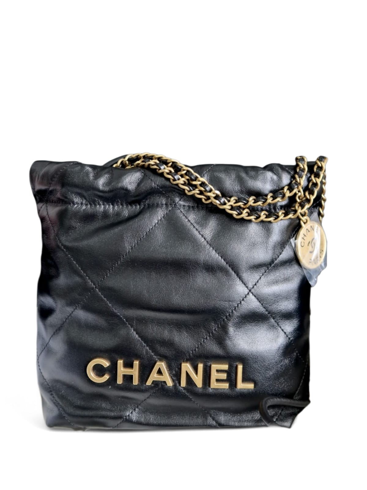 Chanel Hobo Mini C22 Black Calfskin AGHW
