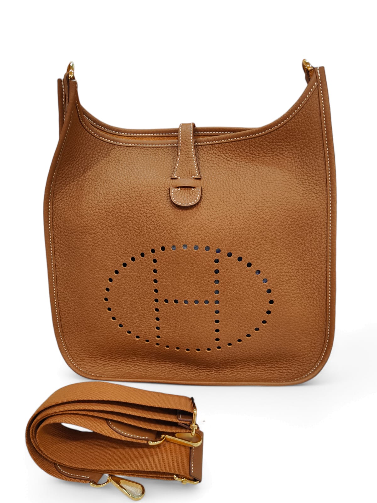 Hermes Evelyne PM 29 Gold Clemence GHW