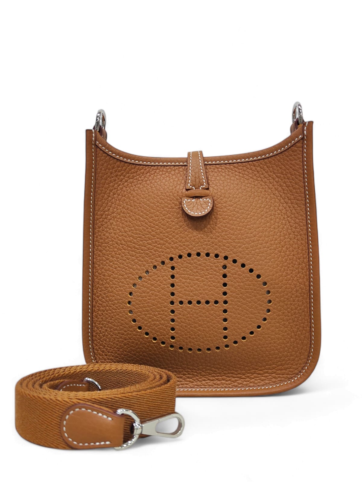 Hermes Evelyne Mini Gold Clemence PHW