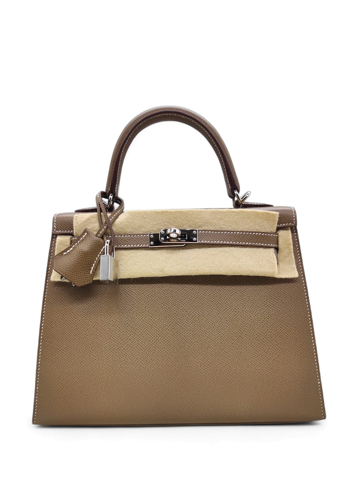 Hermes Kelly Sellier 25 Etoupe Epsom PHW