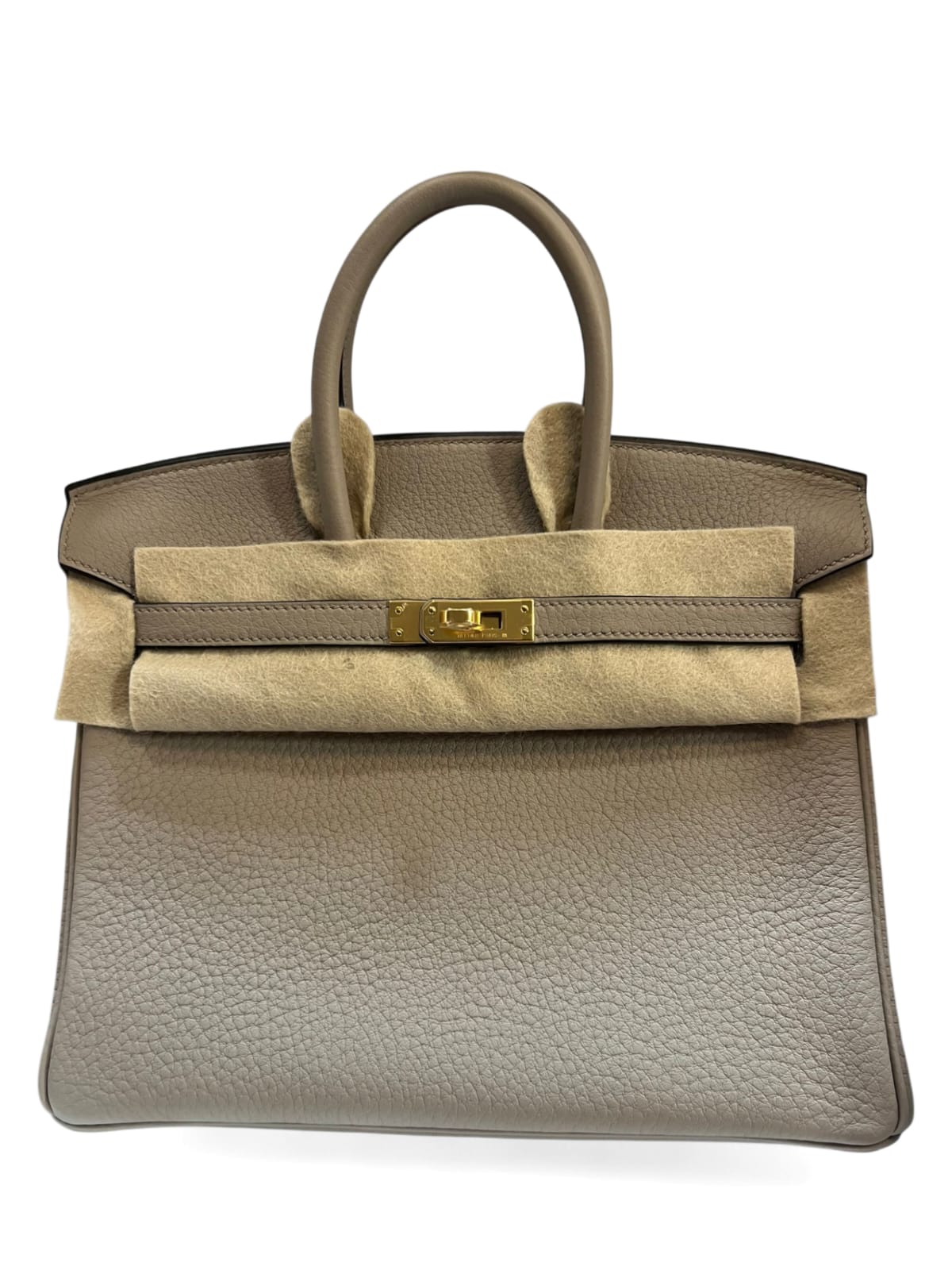 Hermes Birkin Retourne 25 Gris Tourterelle Togo GHW