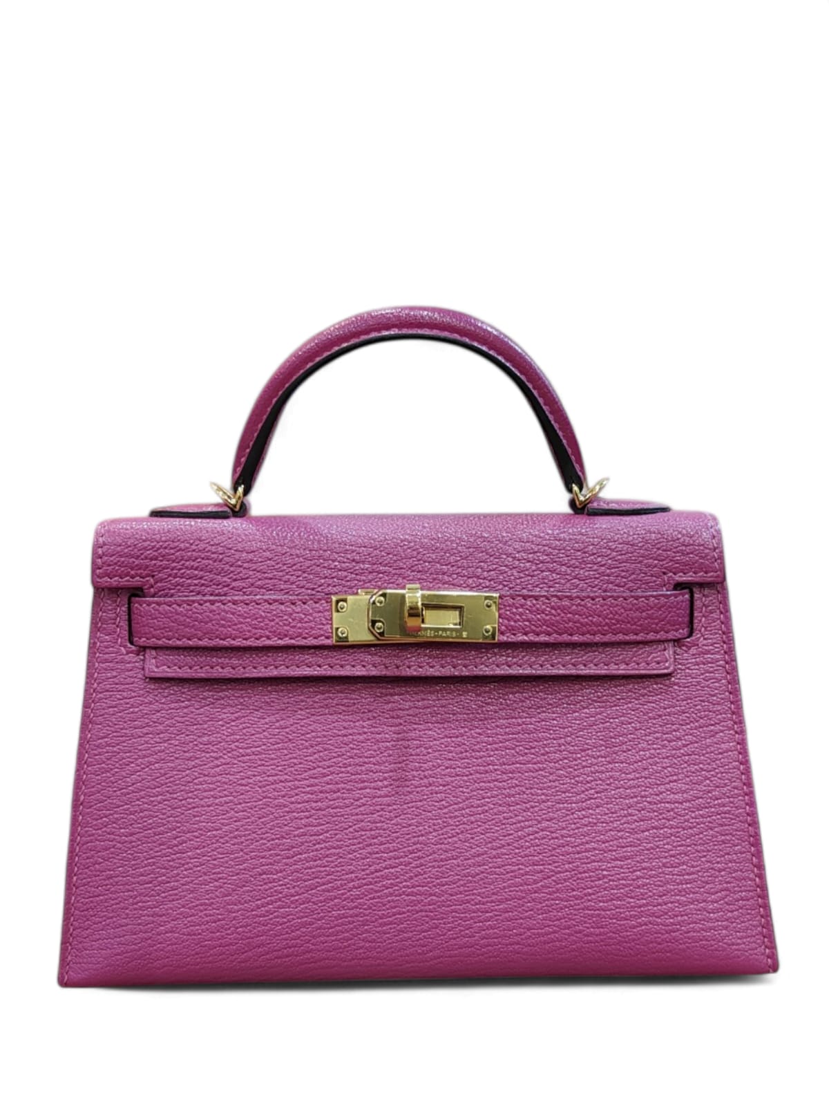 Hermes Kelly Sellier 20 Rose Pourple Chevre GHW