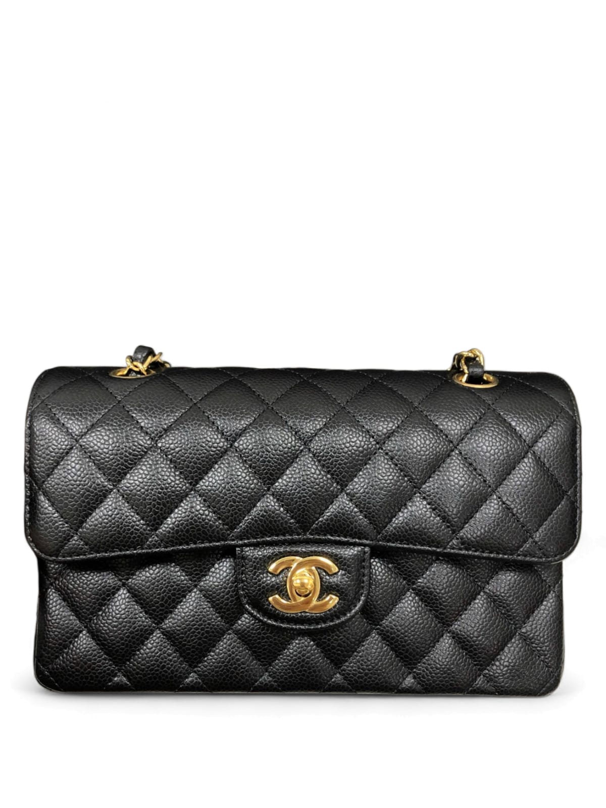 Chanel Classic Small Black Caviar GHW