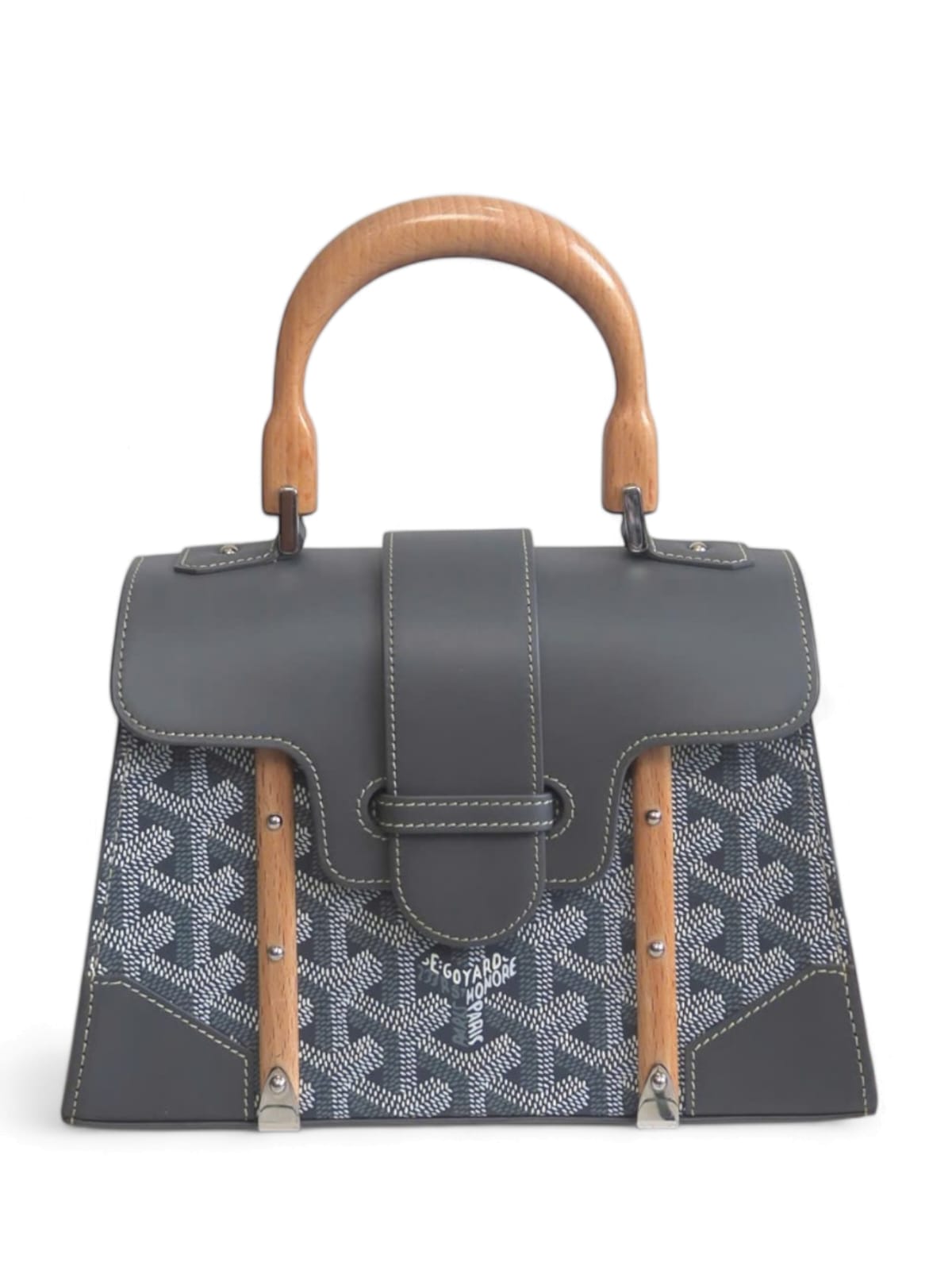 Goyard Saigon Structure Mini Grey Canvas PHW