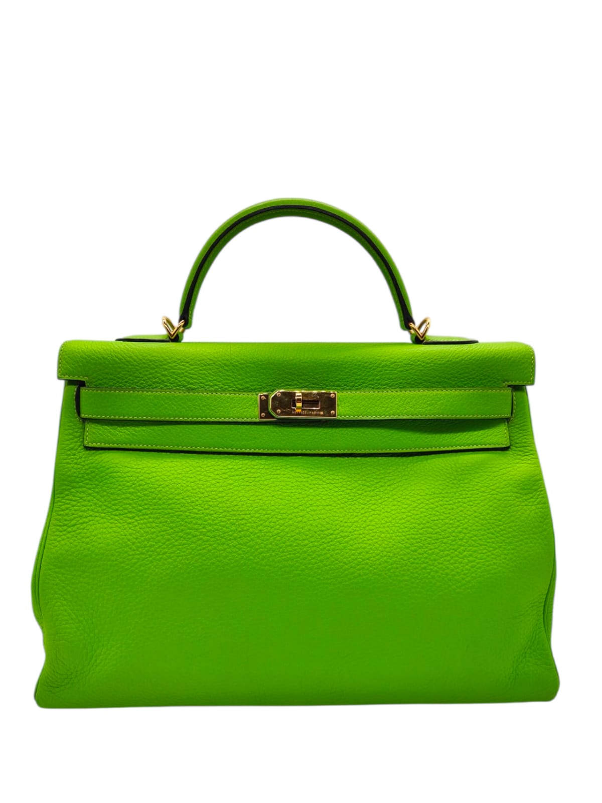 Hermes Kelly Retounrne 40 Vert Yucca Clemence GHW