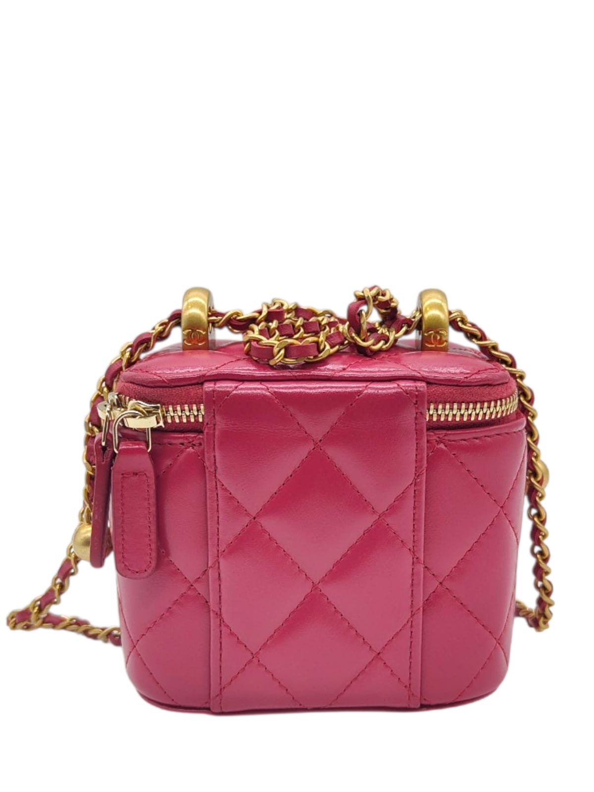 Chanel Vanity Mini Pink Lambskin AGHW