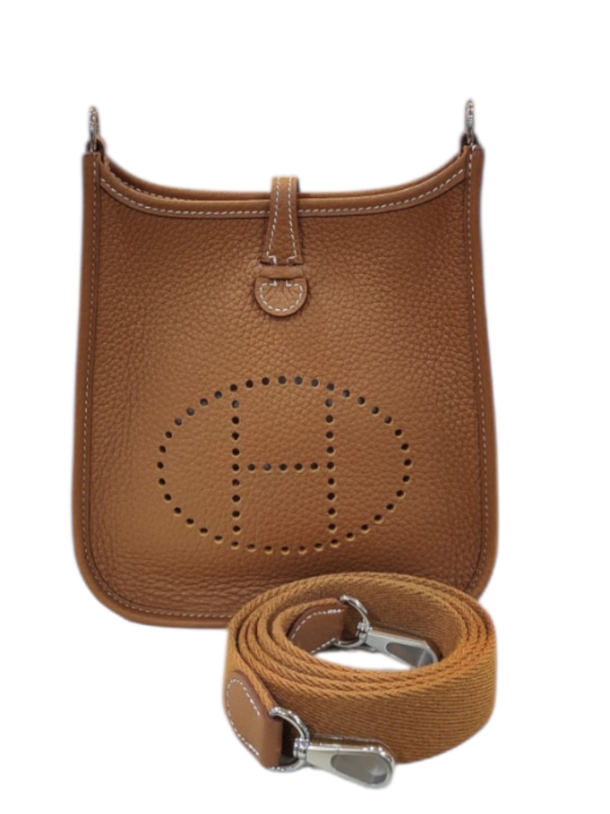 Hermes Evelyne Mini Gold Clemence PHW