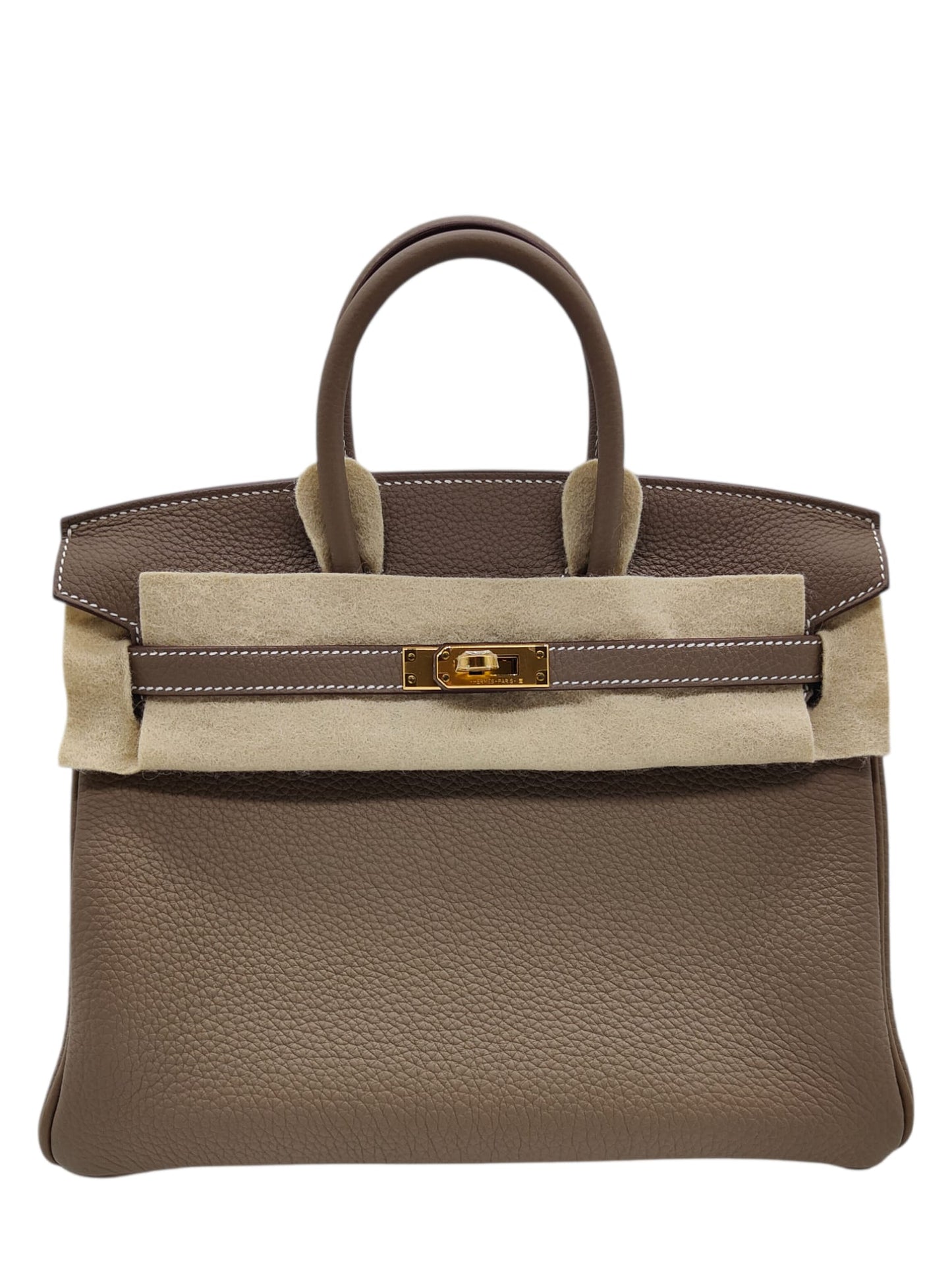 Hermes Birkin Retourne 25 Etoupe Togo GHW