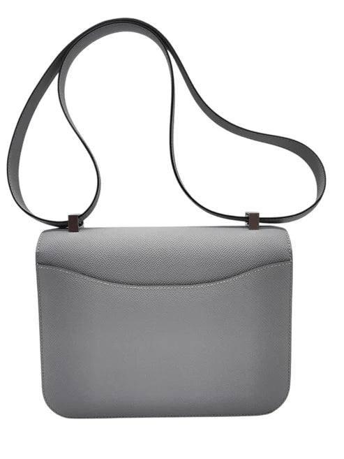 Hermes Constance 1-24 Gris Pantine Epsom Brushed Hardware