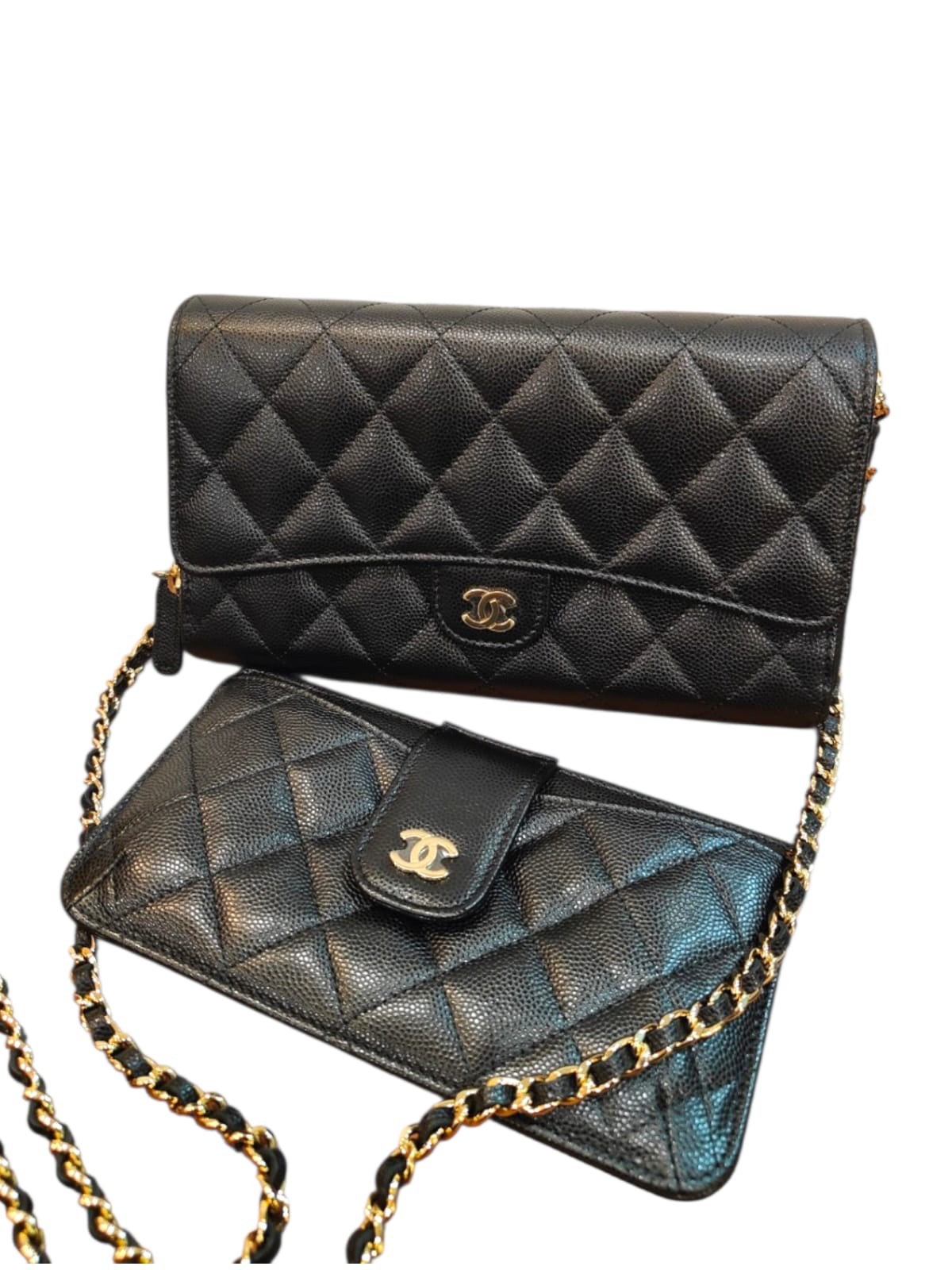 Chanel Wallet 3 In 1 Black Caviar LGHW