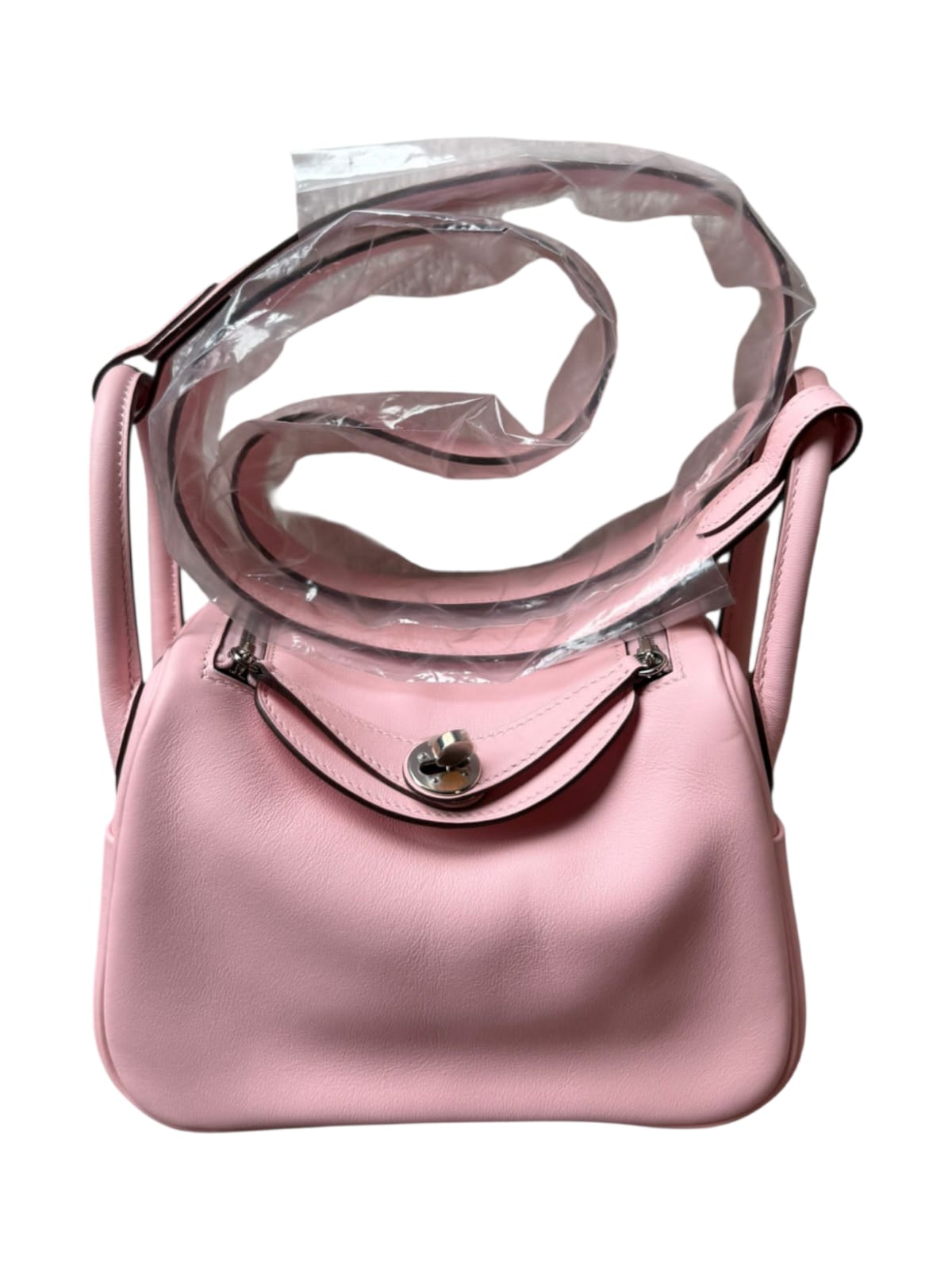 Hermes Lindy Mini I Rose Sakura Swift PHW