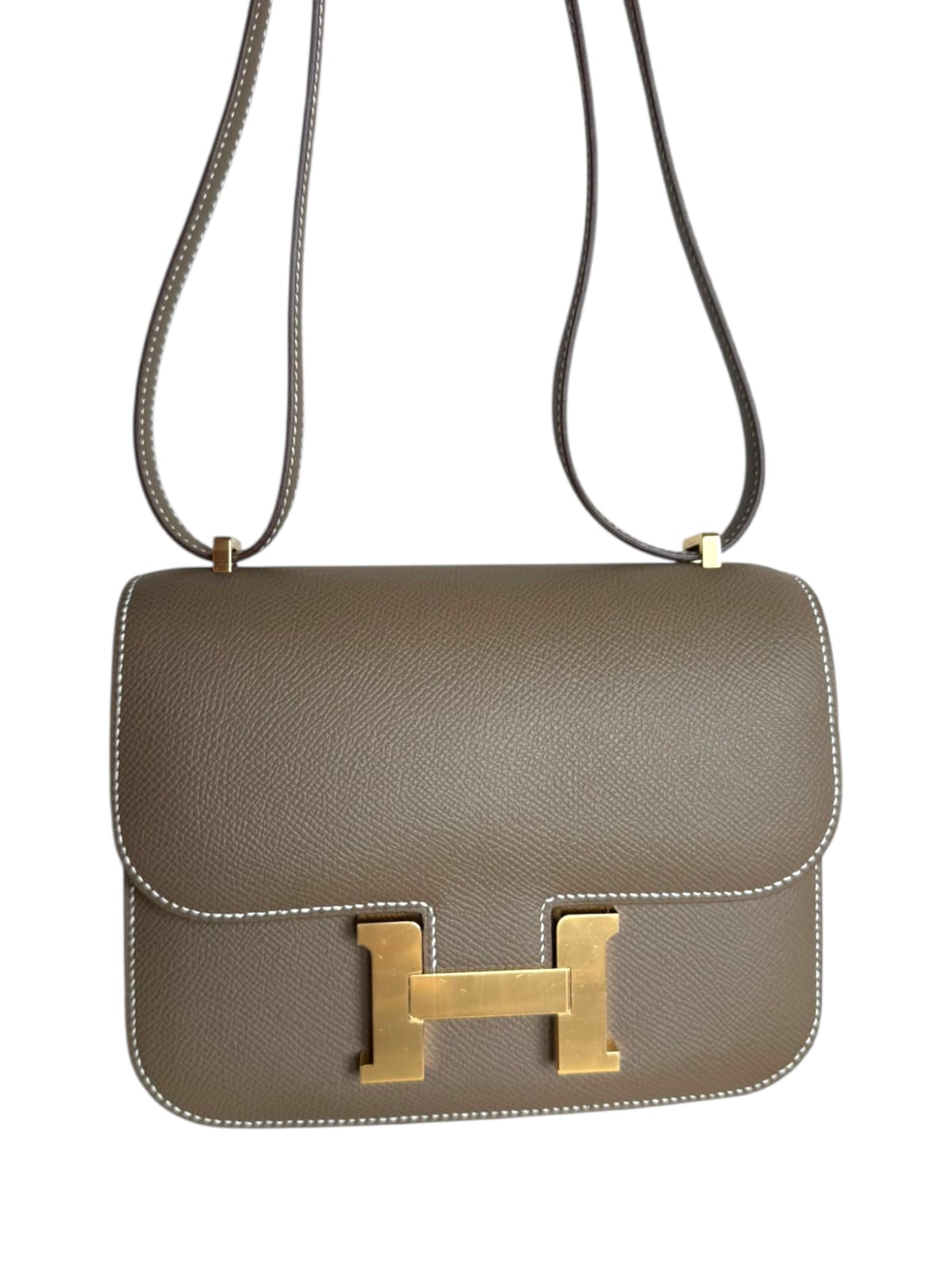 Hermes Constance 18 Etoupe Epsom GHW