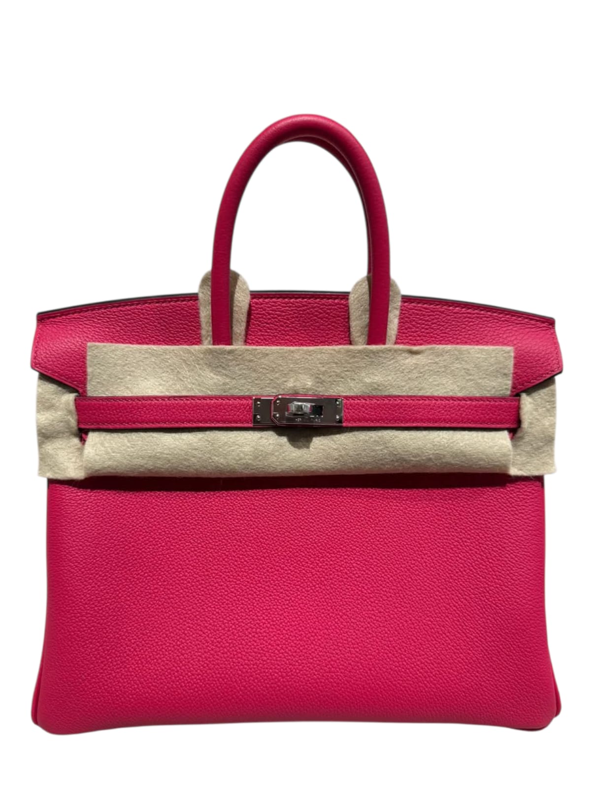 Hermes Birkin Retourne 25 Rose Mexico Togo PHW