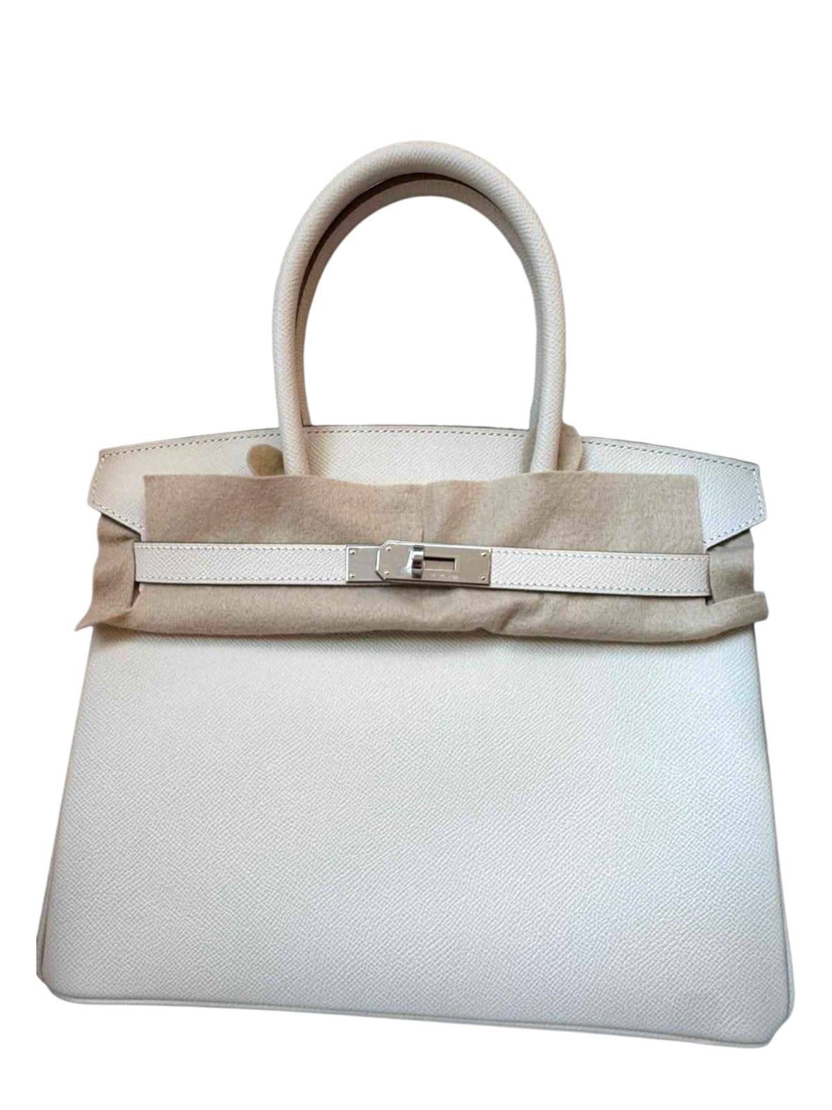 Hermes Birkin Retourne 30 Craie Epsom PHW