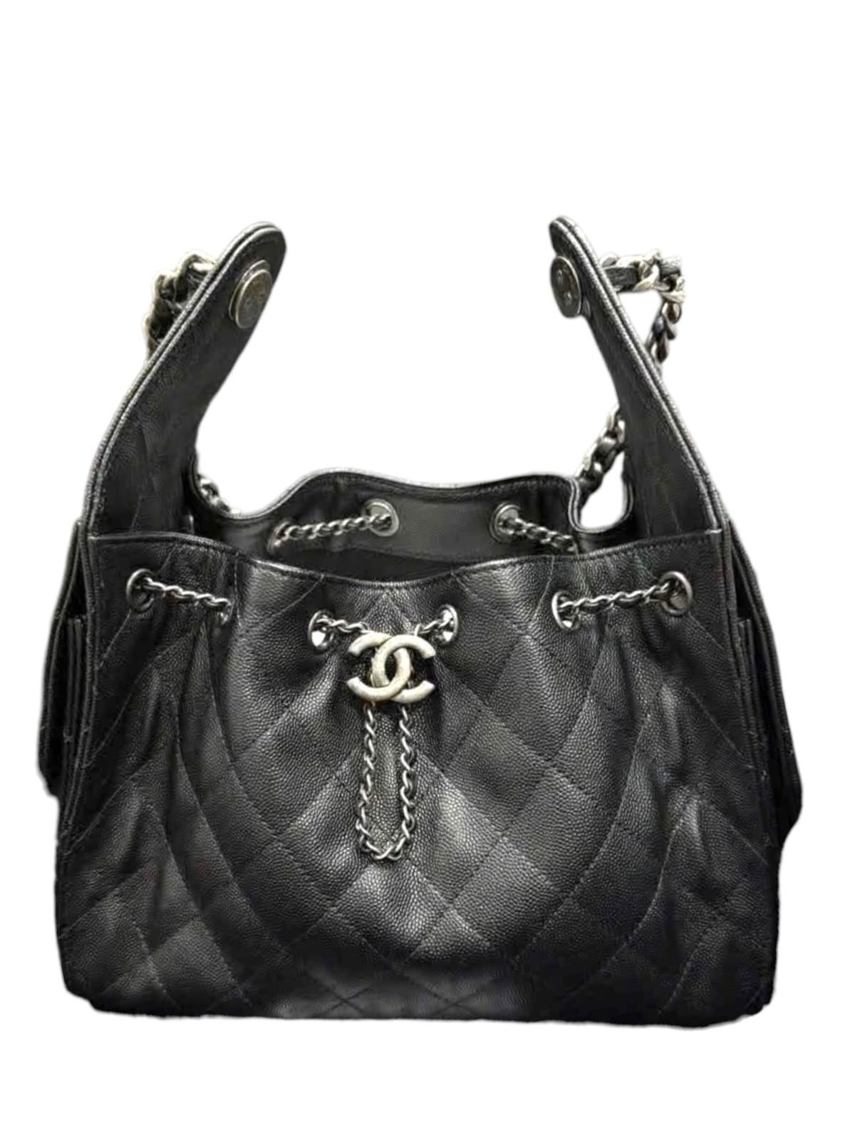 Chanel Hobo Small Black Caviar RHW