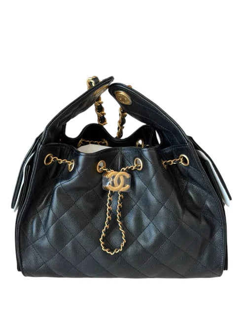 Chanel Hobo 25 Small Black Caviar AGHW