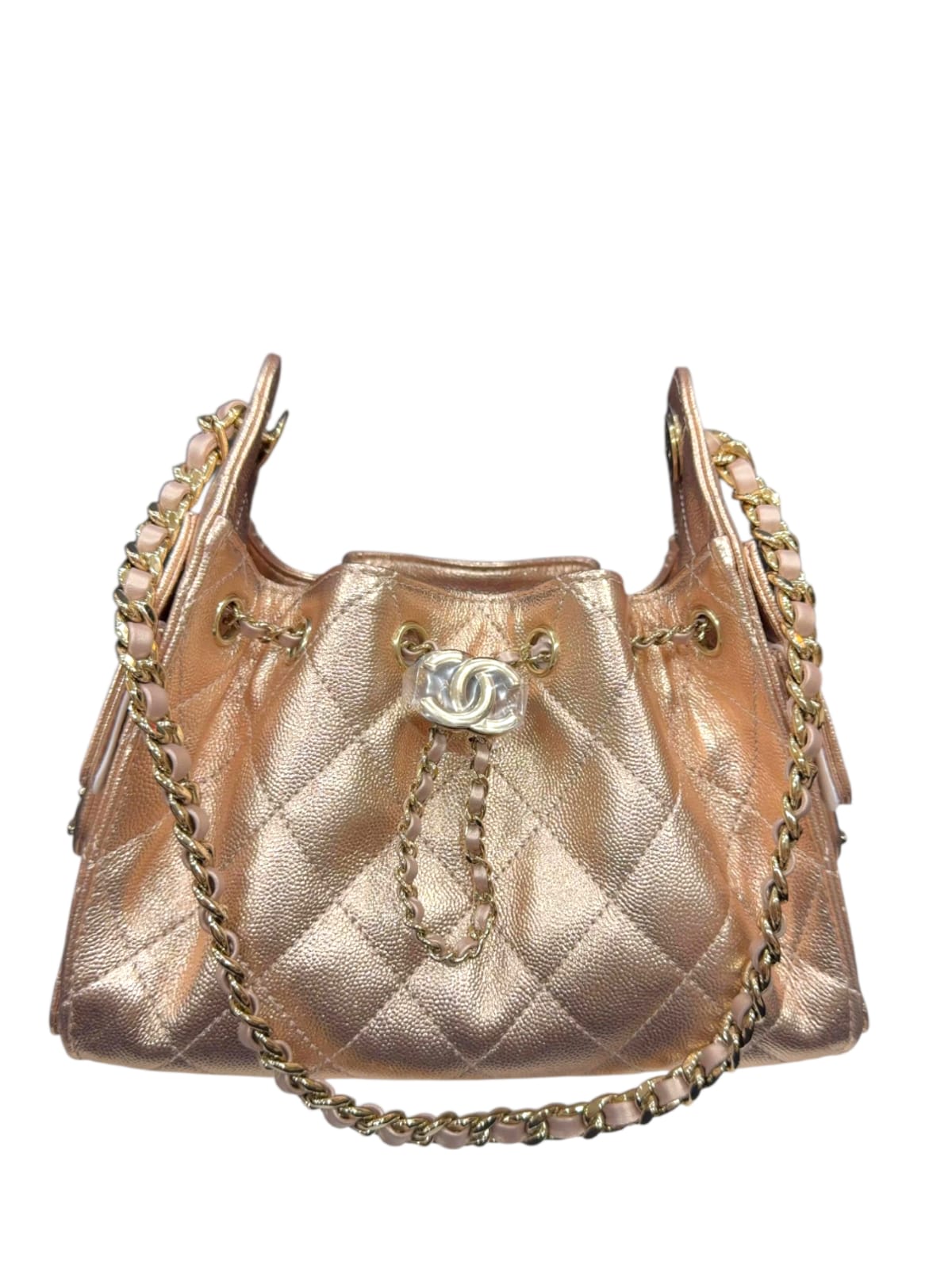 Chanel Hobo Mini Metalic Rose Gold LGHW