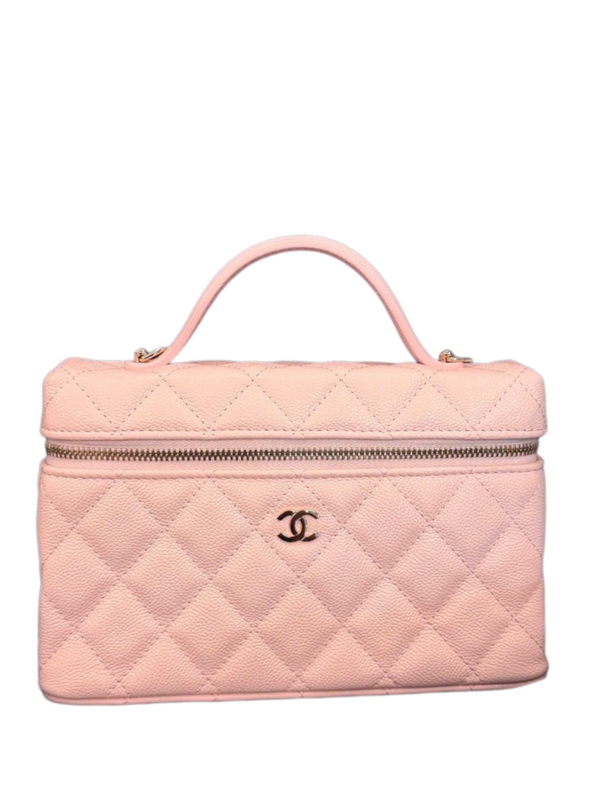 Chanel Vanity Handle Pink Caviar LGHW
