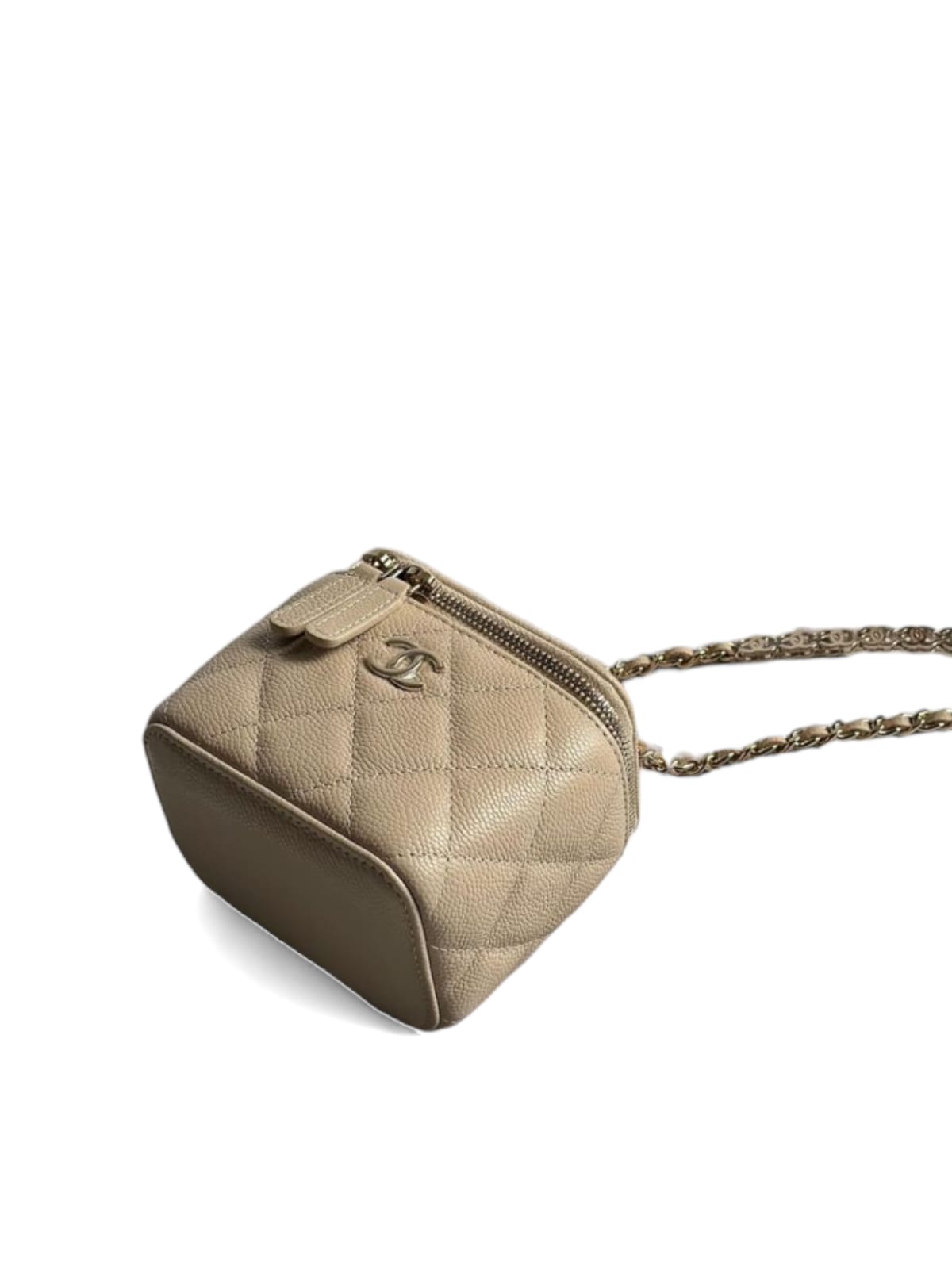 Chanel Vanity Mini Beige Caviar LGHW