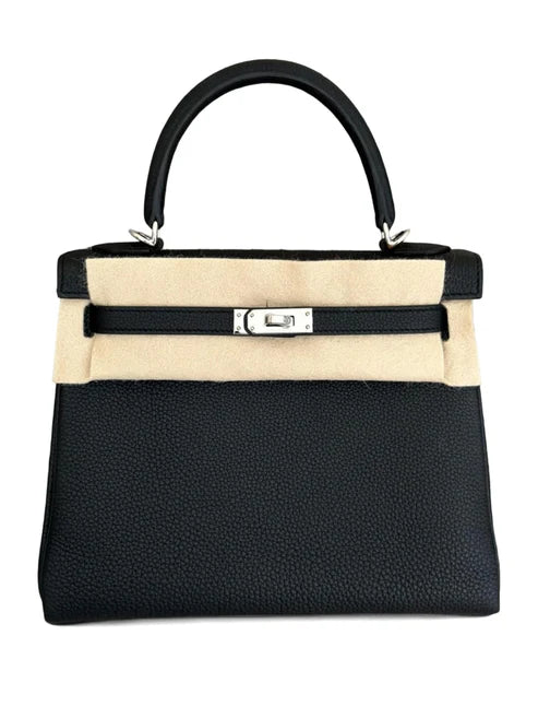 Hermes Kelly Retourne 25 Noir Togo PHW