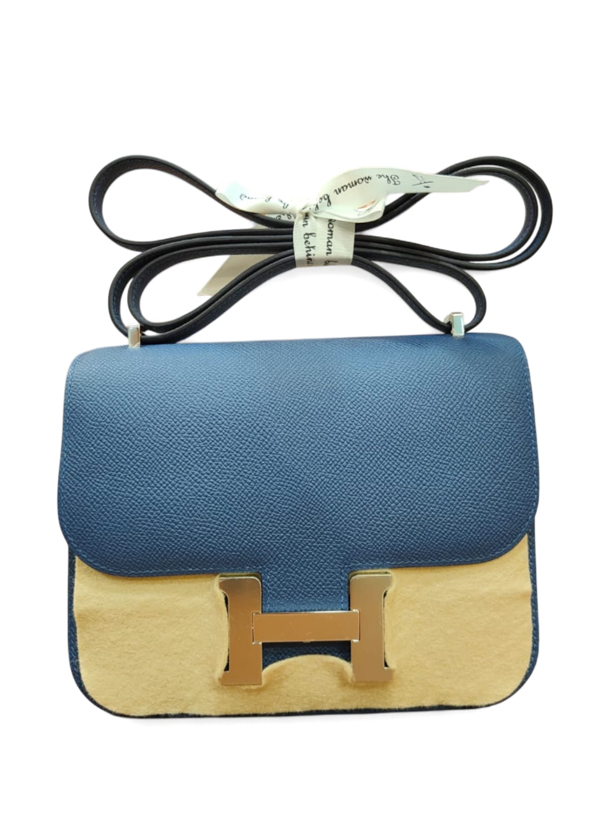 Hermes Constance 18 Blue Ties Epsom PHW