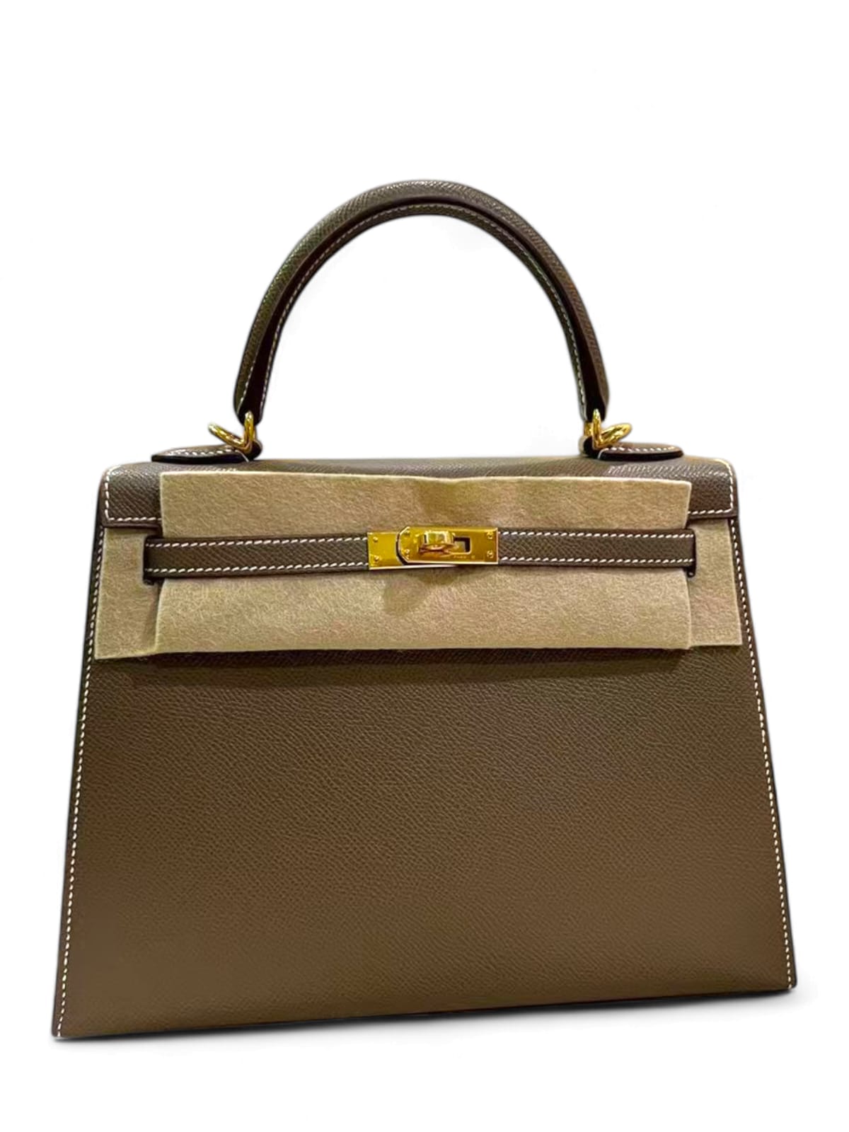 Hermes Kelly Sellier 25 Etoupe Epsom GHW