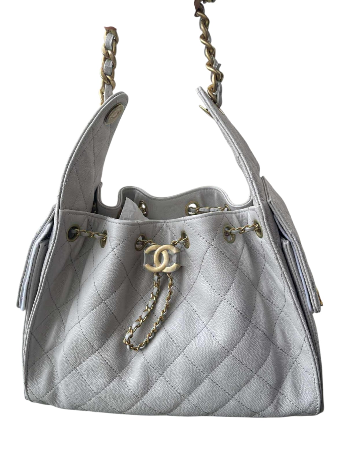 Chanel Hobo Small Grey Caviar AGHW