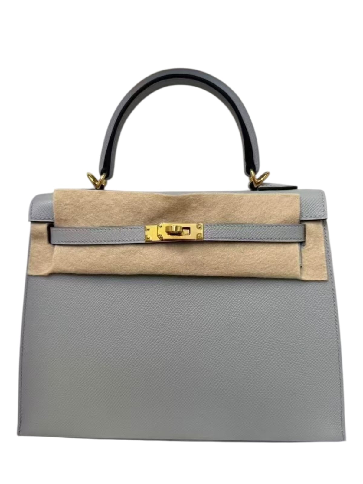 Hermes Kelly Sellier 25 Bleu Glacier Epsom GHW