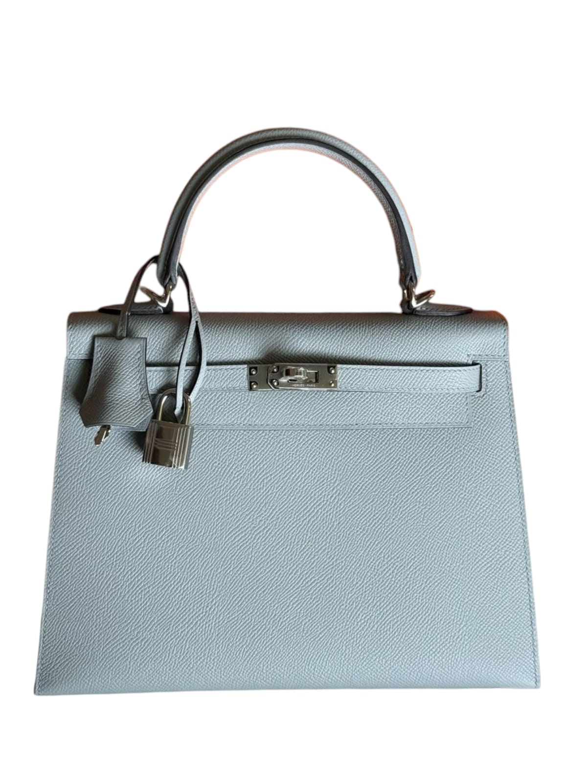 Hermes Kelly Sellier 25 Bleu Glacier Epsom PHW