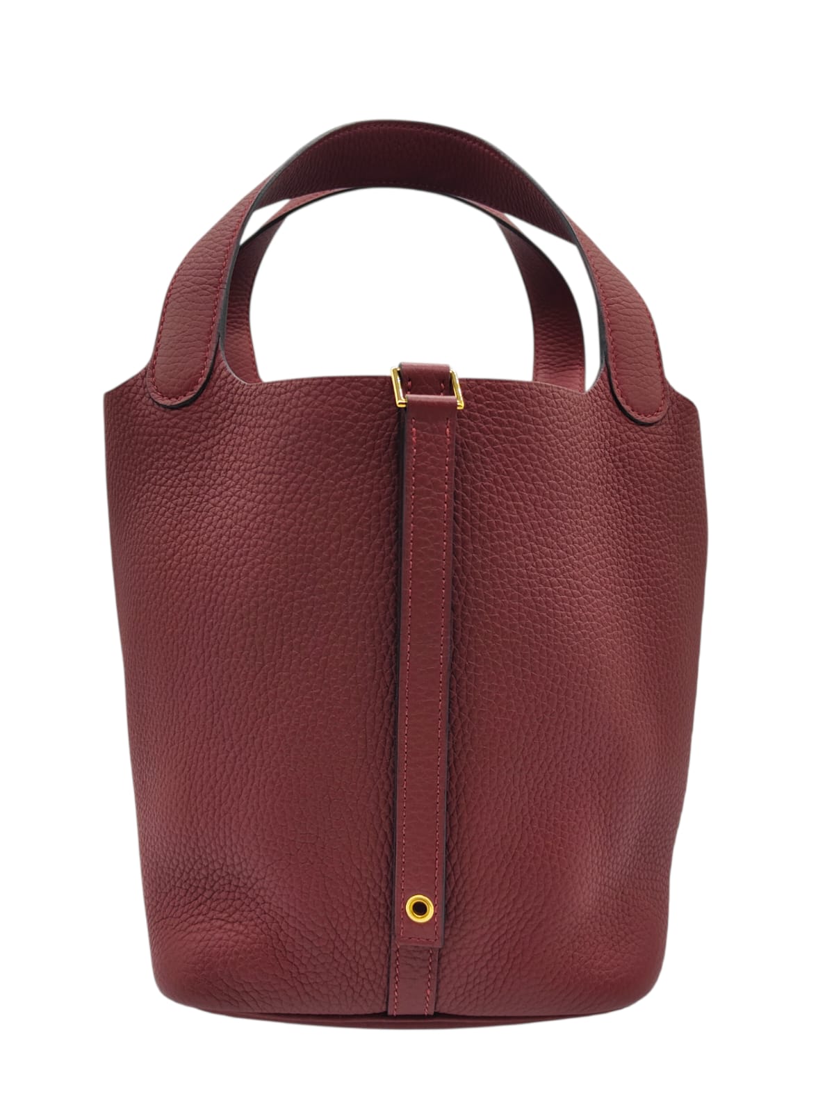 Hermes Picotin 22 Rouge H Clemence GHW