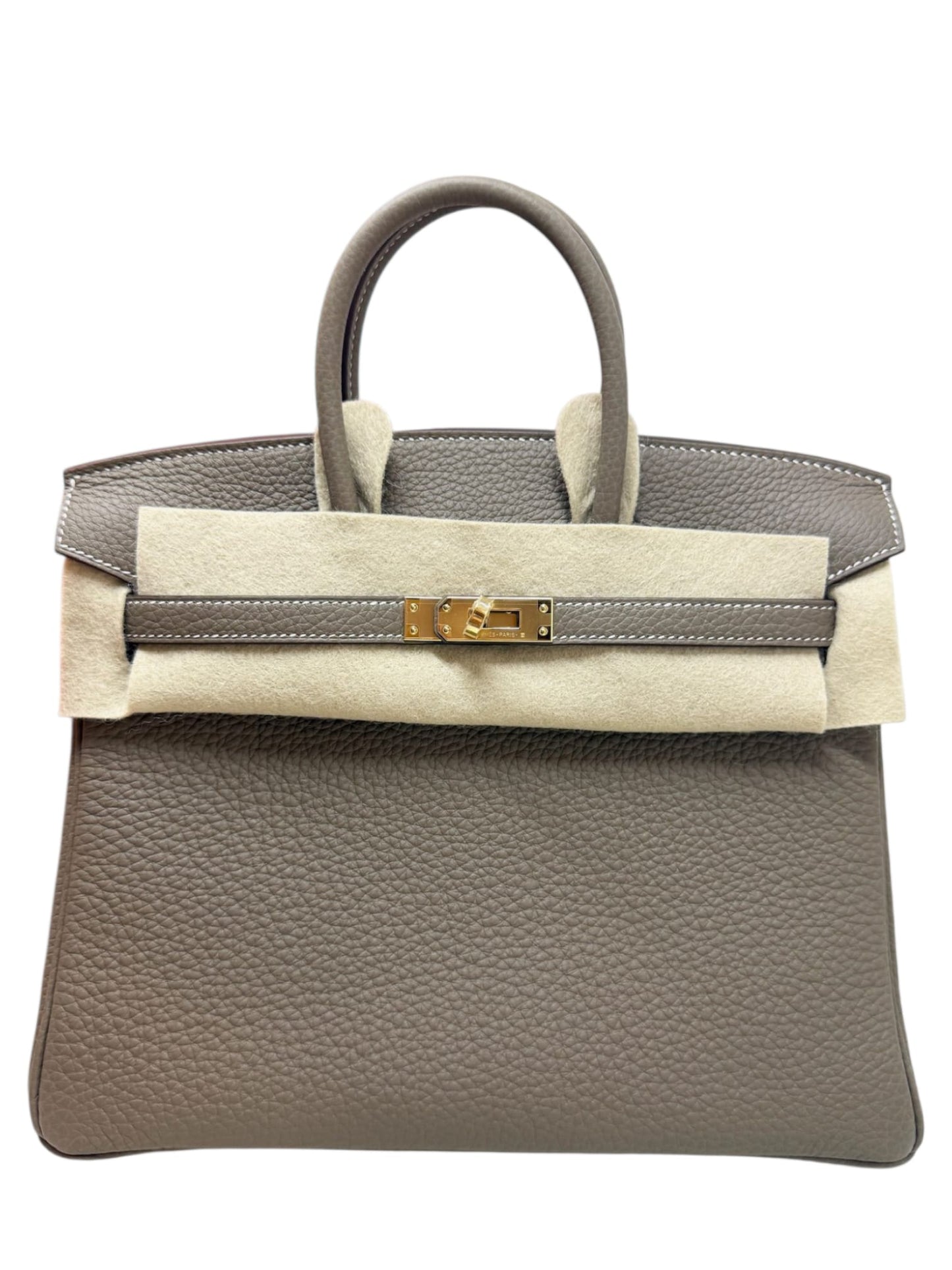 Hermes Birkin Retourne 25 Etoupe Togo GHW