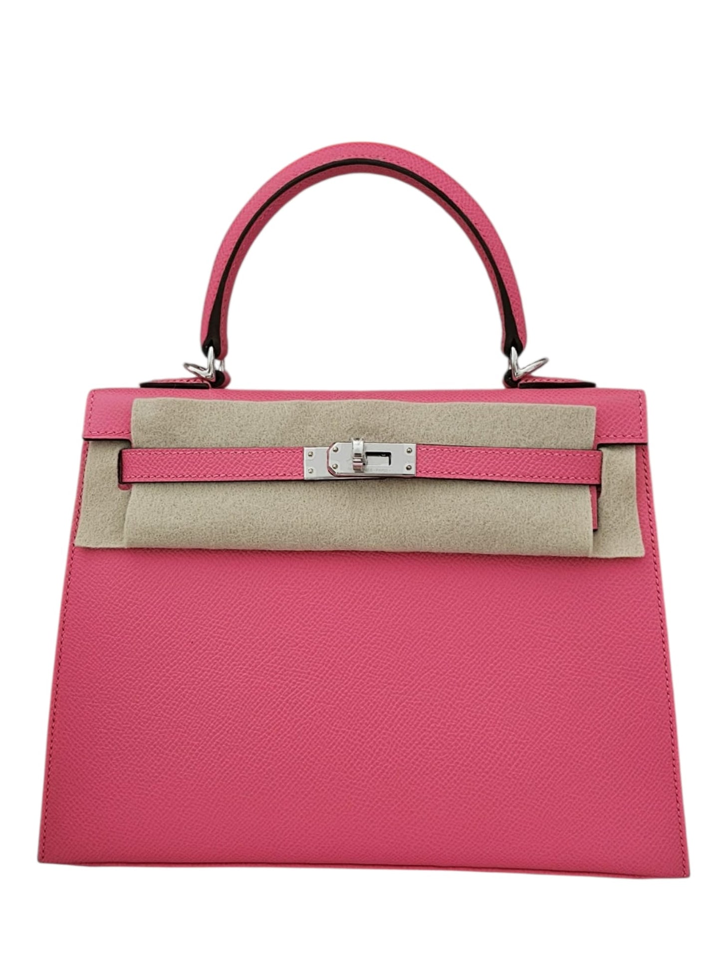Hermes Kelly Sellier 25 Rose Azalee Epsom PHW