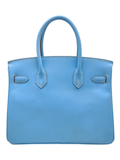 Hermes Birkin Retourne 30 Celeste Epsom PHW