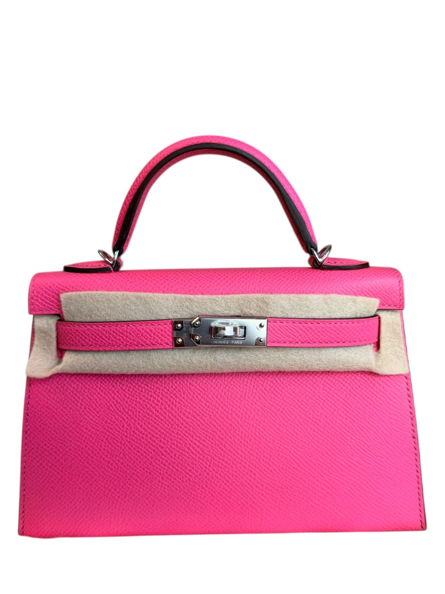 Hermes Kelly Sellier 20 Rose Azalee Epsom PHW