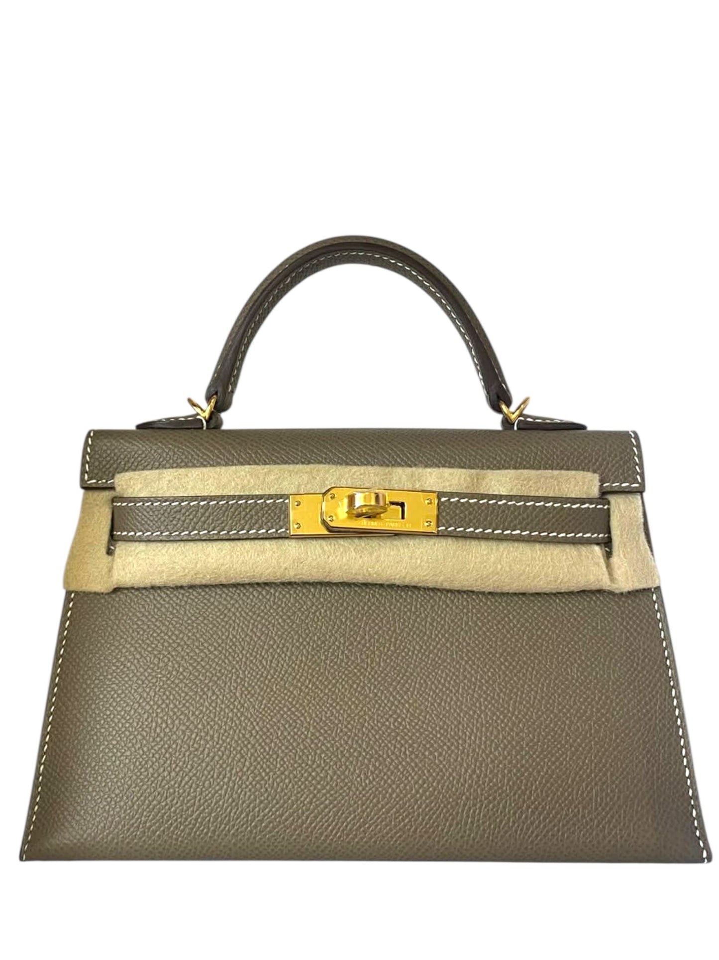 Hermes Kelly Sellier 20 Etoupe Epsom GHW