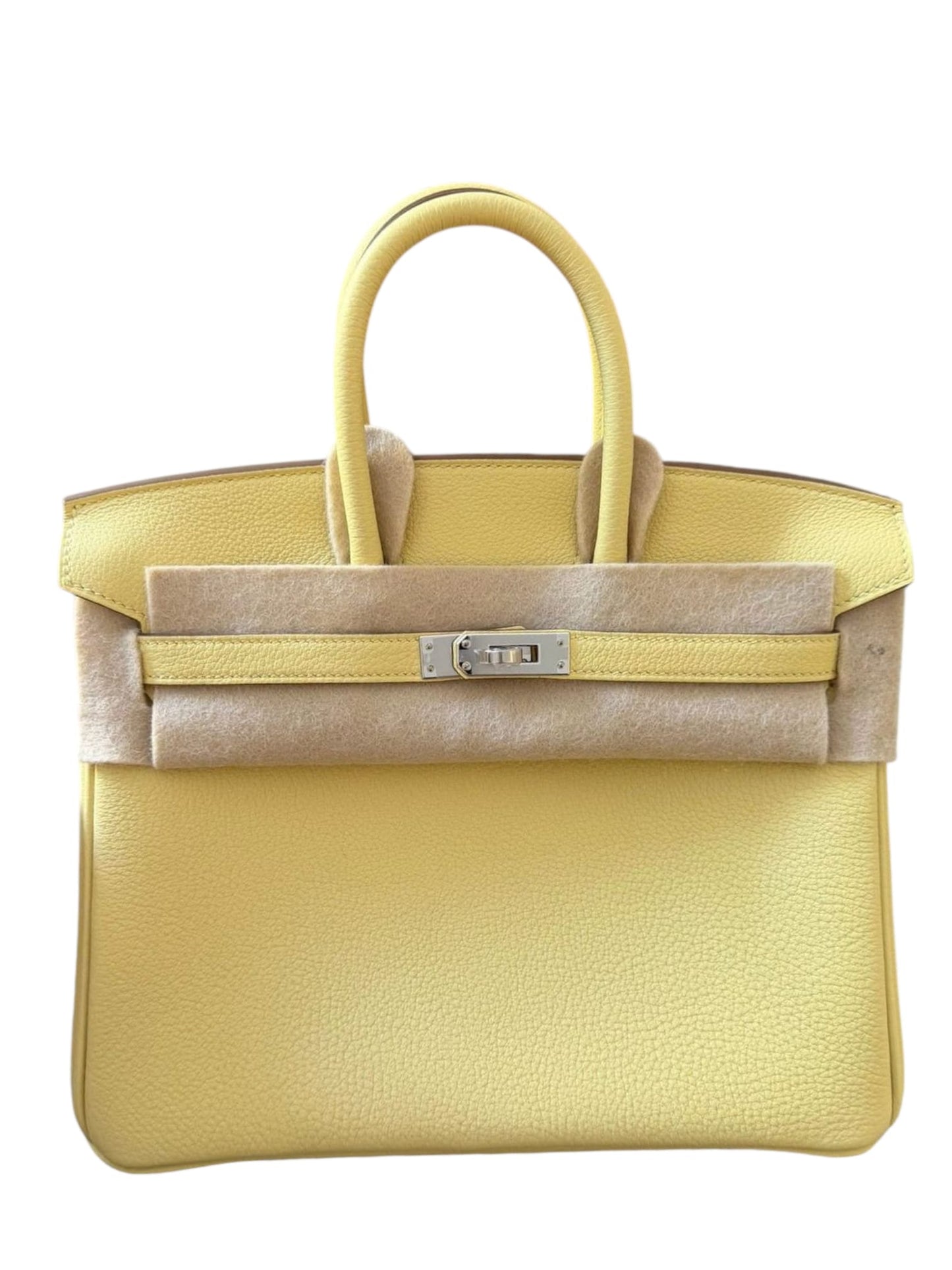 Hermes Birkin Retourne 25 Jaune Poussin Togo PHW