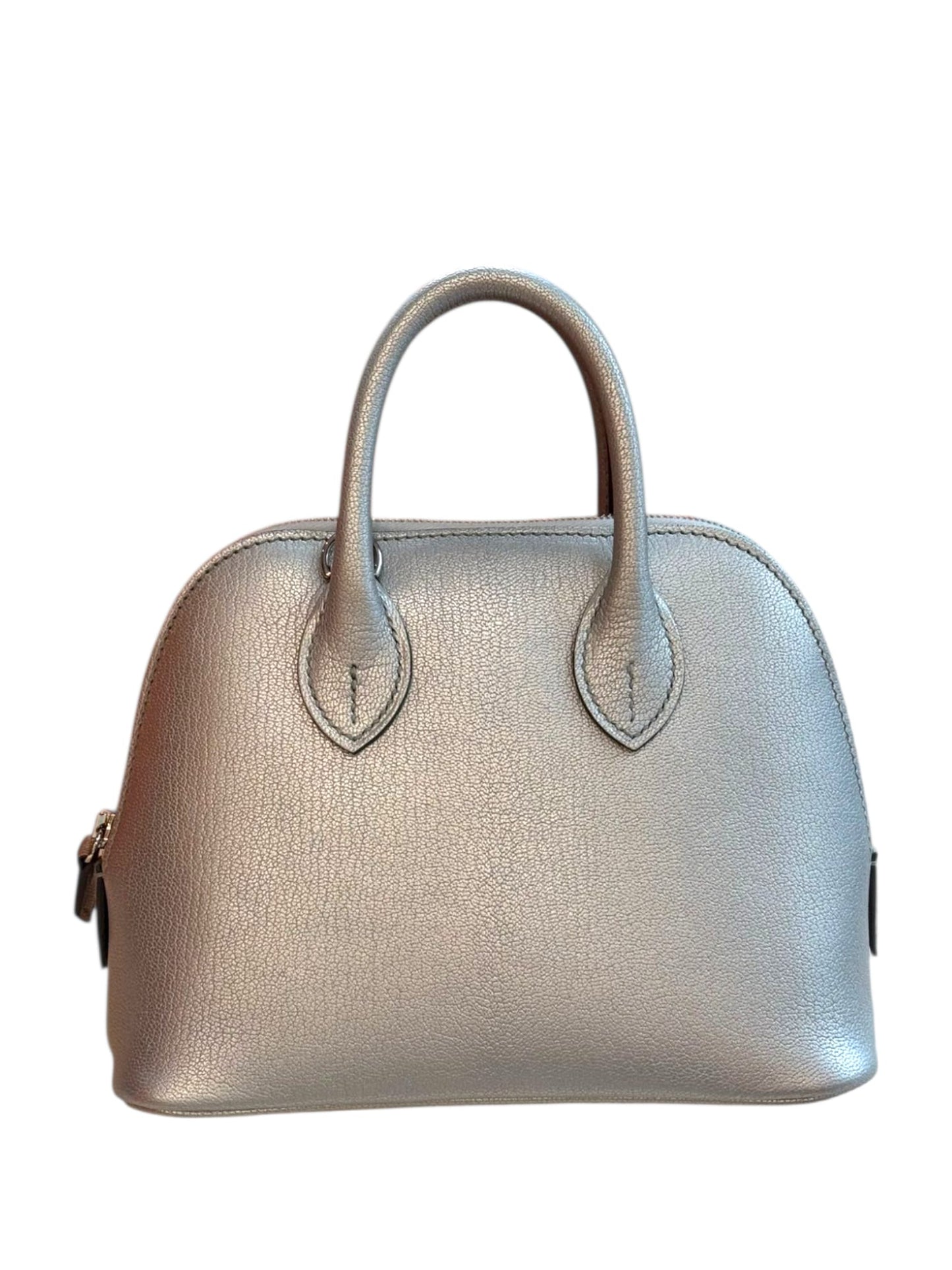 Hermes Bolide Mini Gris Argente Chevre PHW