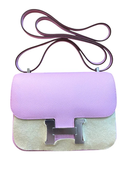 Hermes Constance 18 Mauve Sylvester Epsom PHW