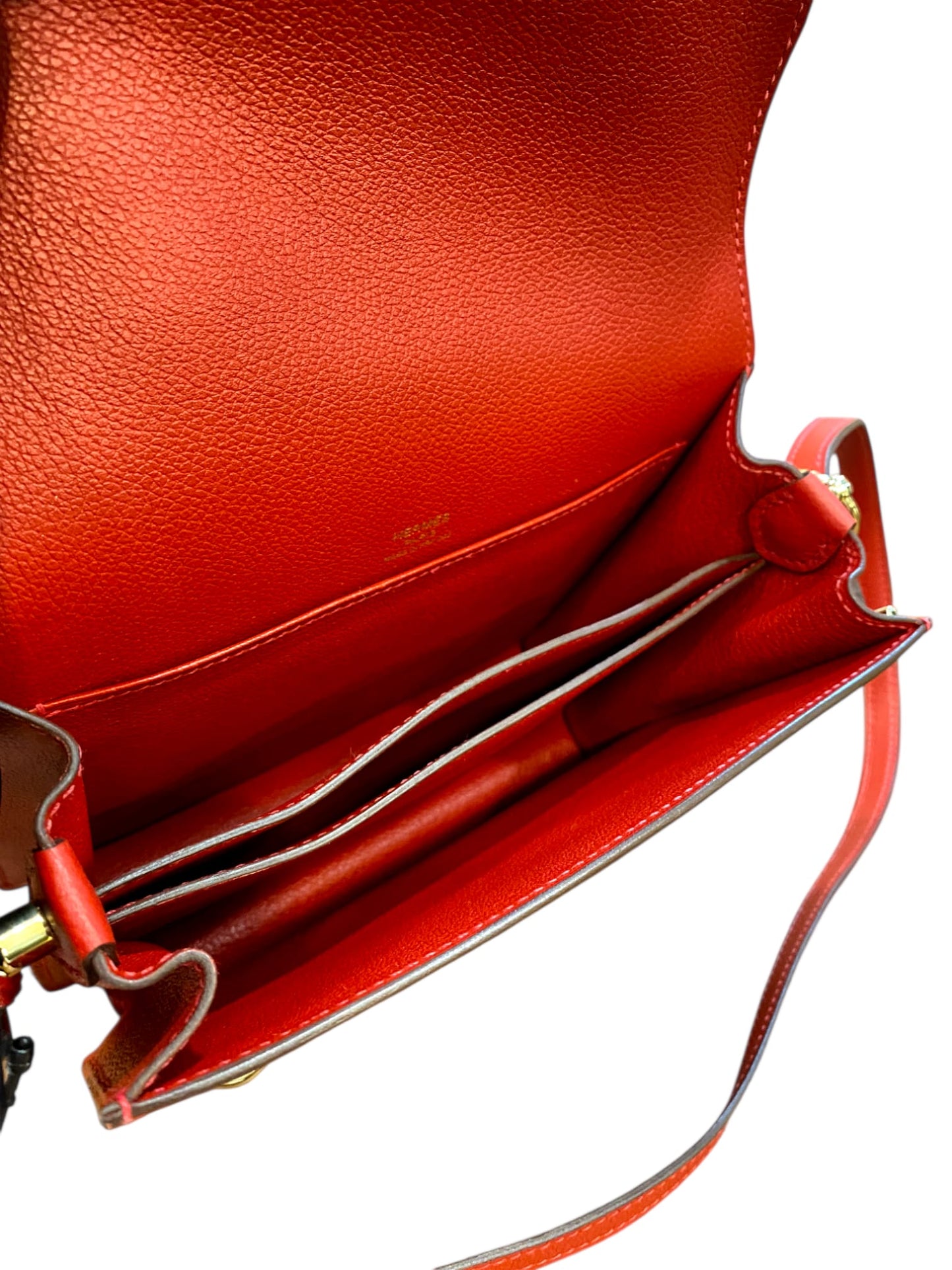 Hermes Roulis Mini Rouge Casaque Evercolor GHW